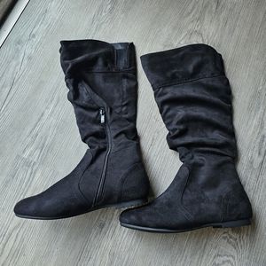 Size 8 Black Slouch Boots